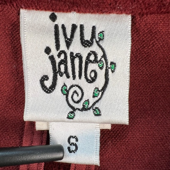 VINTAGE Ivy Jane Velvet Military Jacket Women Burgundy Steampunk Dark Academia - Picture 8 of 13